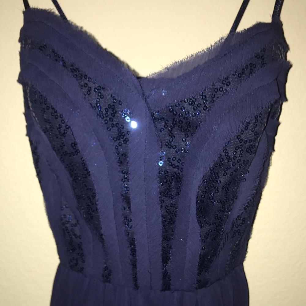 Navy blue bcbg gown - Picture 4 of 8